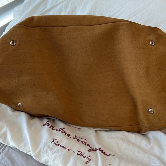 Salvatore Ferragamo Brown Suede Shoulder bag—receipt on request (authentic) - Picture 4 of 9